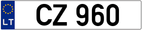 Trailer License Plate